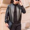 Men's Spring & Autumn PU Leather Baseball Collar Jacket - Fashionable, Casual, Versatile
