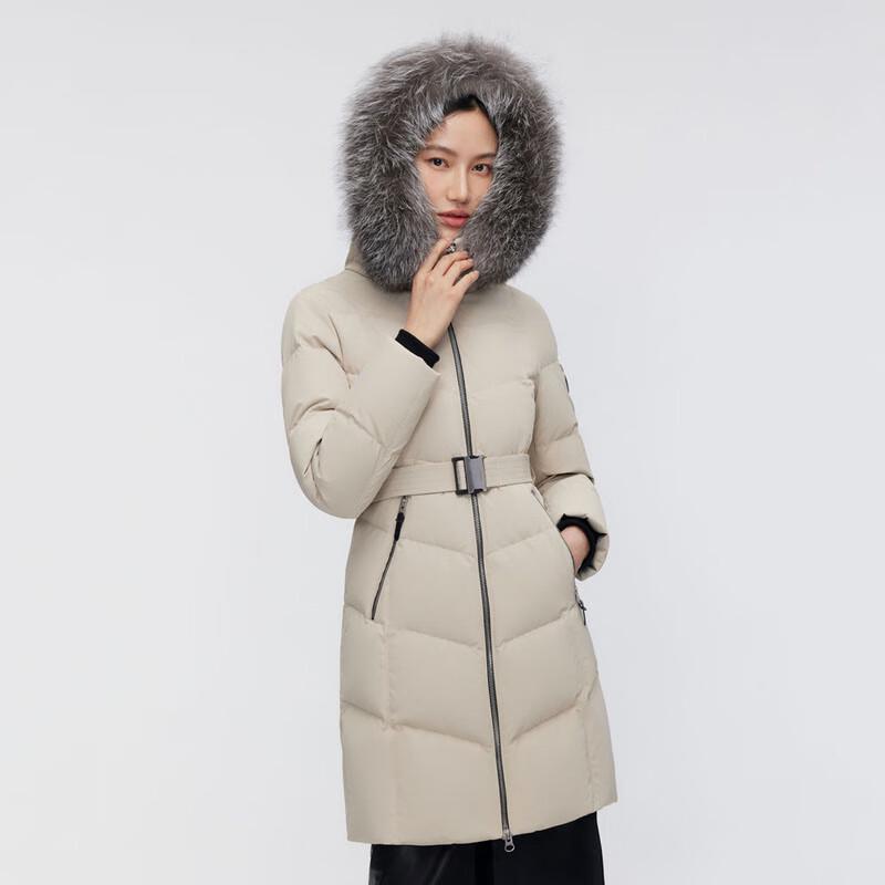 Bosideng Women's Hooded Slim-Fit Warm Down Jacket B30142374