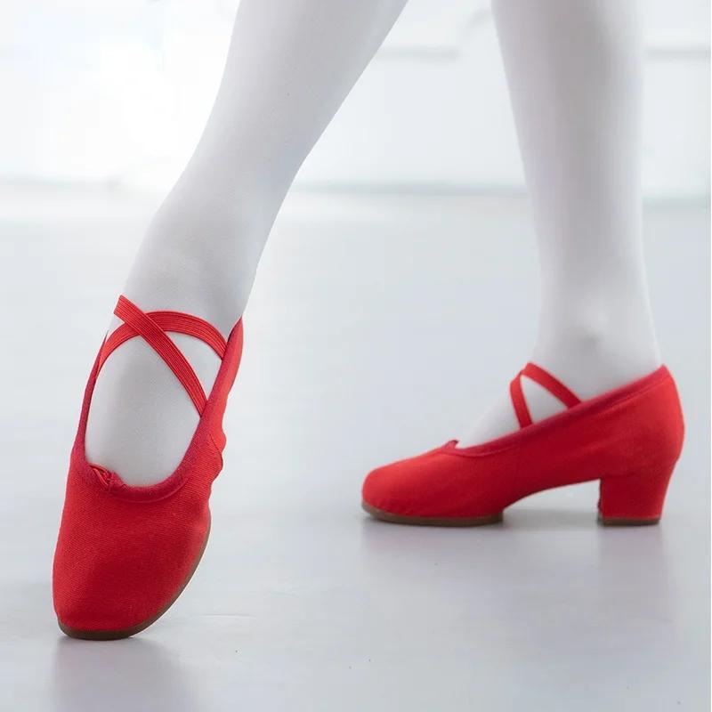 New Fashion Women Nude,Red,Black Multicolor Canvas Jazz Boot Woman Dance Shoe Girls Low-top Ballet Shoes Sneaker