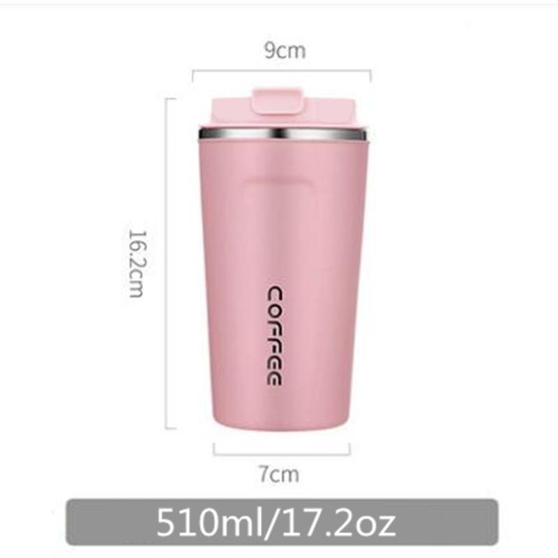 Stainless Steel Coffee Thermos Mug 380/510ml Portable Car Vacuum Flask Travel Insulated Thermal Water Bottle for Cold/Hot
