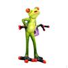 3D Frog Decoration Animal Resin Crafts Figurines Cute Toy Tabletop Ornament