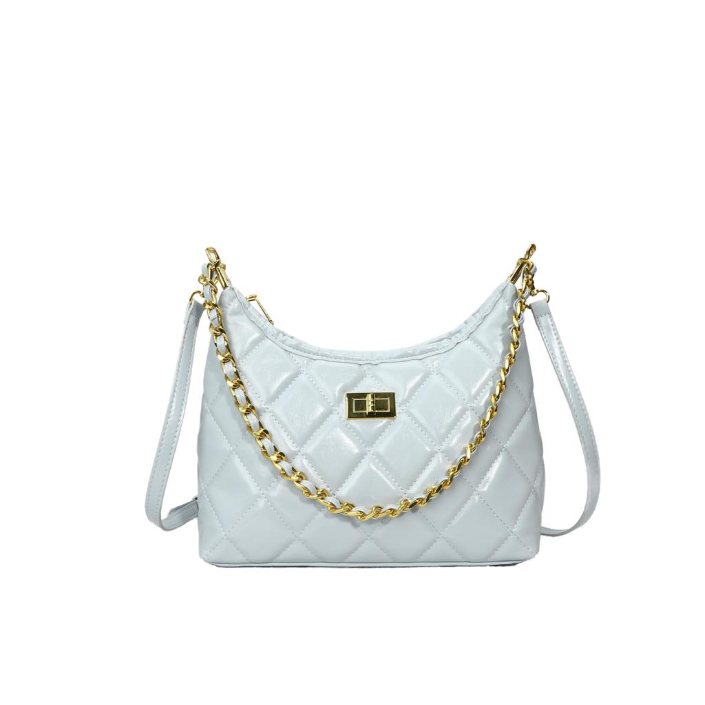 2025 new light luxury small fragrant diamond chain underarm bag fashion versatile temperament advanced sense messenger bag women