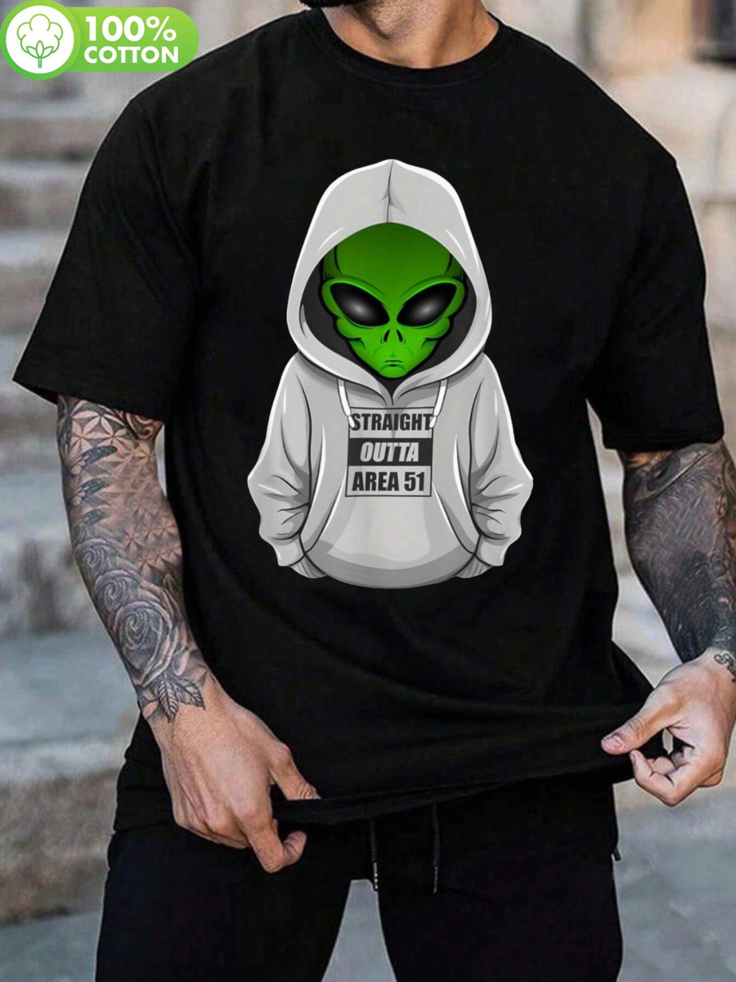 

Alien Graphic T-shirt for Men - 100% Cotton XXL