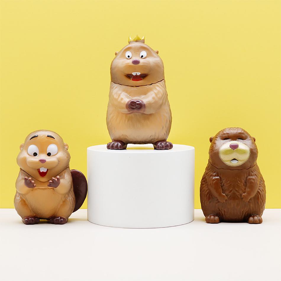 2026 New Movie Hoppers Figure 8Pcs/Set Boxed Beavers Style PVC Dolls Figurine Anime Collection Desk Decoration Kids Toys Gifts
