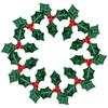 100Pcs Tiny Artificial Holly Small Crafting Berry Stems Green Faux Leaves Christmas Berries Crafts Deocr Xmas New Year Ornament