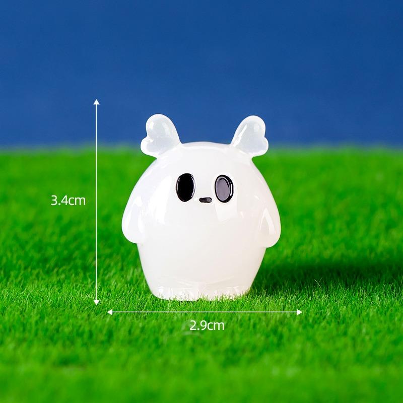 Micro-landscape Luminous Halloween Cute Ghost Devil Pumpkin Decorative Accessories Resin Small Ornaments