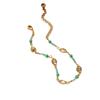 K Gold Plated Brass Geometric Square Zircon Pendant Clavicle Necklace
