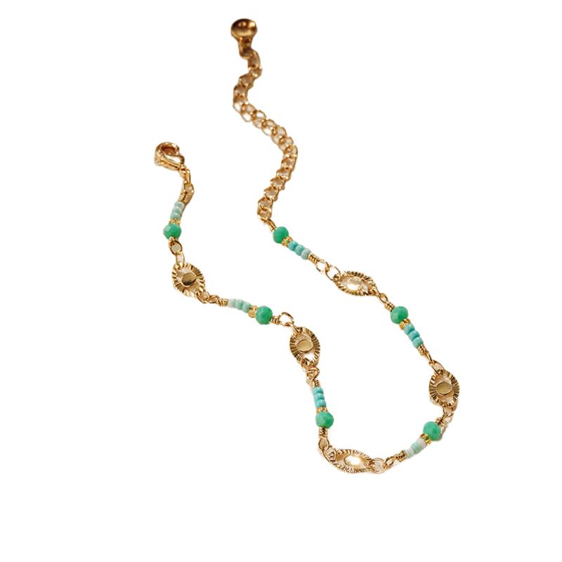 K Gold Plated Brass Geometric Square Zircon Pendant Clavicle Necklace