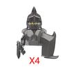 Military Building Blocks Solider Figures Movie Science Fiction Series Weapons Shield Knight Toys Gifts Medieval Mini Bricks MOC