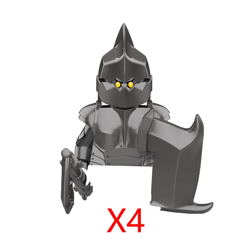 Military Building Blocks Solider Figures Movie Science Fiction Series Weapons Shield Knight Toys Gifts Medieval Mini Bricks MOC