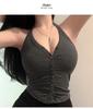 Korean Dongdaemun Slimming Sexy Halter Tank Top for Women