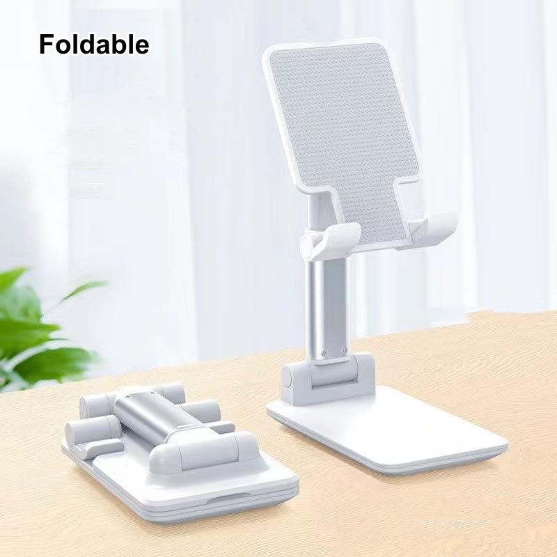 Free Elevation Tablet Desk Stand Holder Foldable Mobile Phone Support Adjustable Angle &  Height Cell Phone Stand