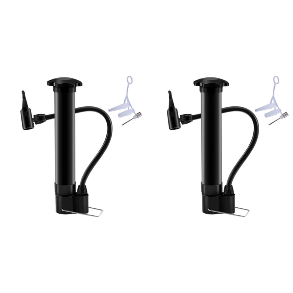 80PSI Bike Manual Air Pump Schrader Valve Balloon Tire Inflator Lightweight Bicycle Tire Pump for Road Mountain Bikes Balls