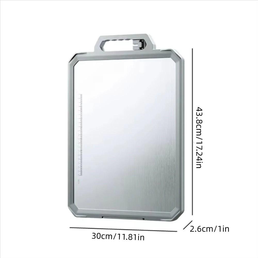 Double Sided Metal Cutting Board with Sharpener Chopping Mat Chopping Board  for Vegetables Fruits