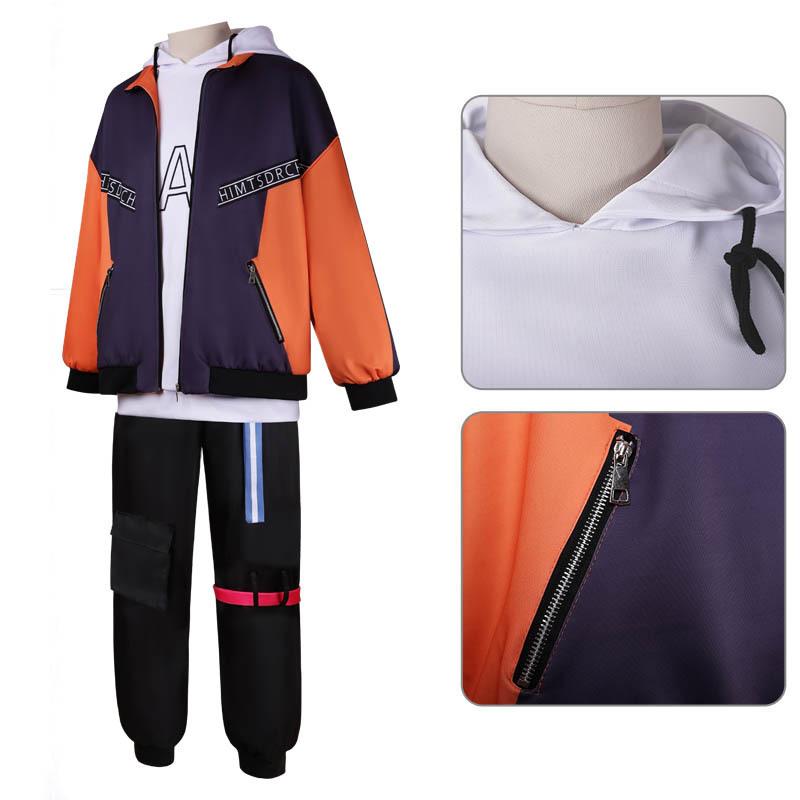 3. Kostium Uniforma Shinonome Akito Anime vbs Kolorowy Sceniczny Cosplay Peruka Rocznica Żywy BAD SQUAD Stroje dla Mężczyzn