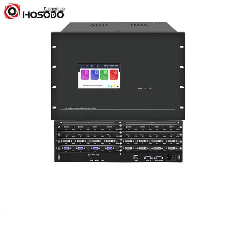 HSD HSD-AV-HDVI-16W 4K 16x16 Hybrid Matrix Switcher (CN version)
