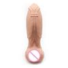 Color-Matching Silicone Realistic Thick Oversized Dildo and Irregular Anal Plug for Female Self-Stimulation