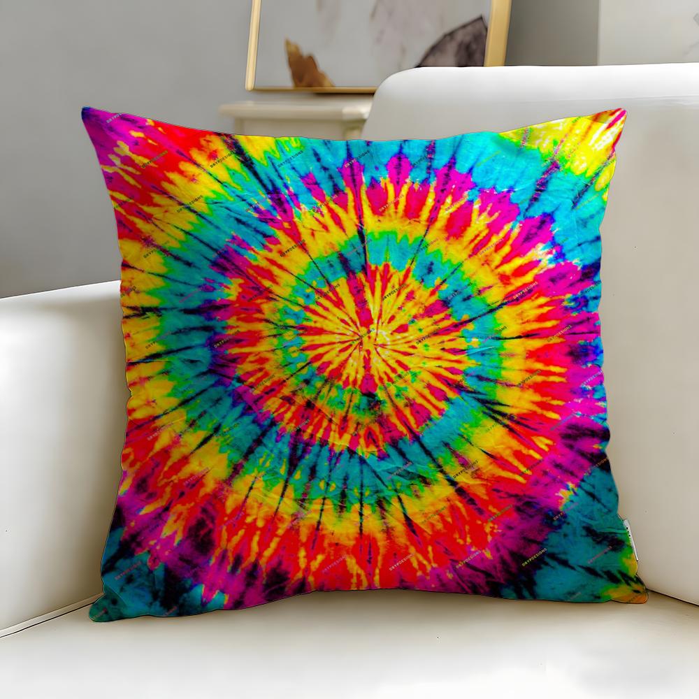 Retro Patterns Cushion Cover Soft  EasyWash Pillow Case  Versatile for Couch Bed Travel and Office