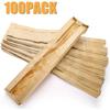 100 Pack Baguette Kraft Bags with Clear Front Window and 100 Seal Stickers, Fresh Breads Loaf Packing Bags, 23"x4"x1.6" Long Bread Kraft Paper