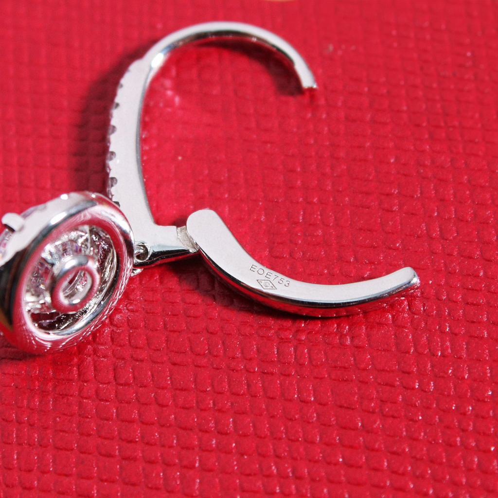 2024 Neue Heiße Marke Vintage Diamant Ohrringe für Frauen Luxusschmuck Modedesigner Ohrhänger Reines 925 Silber Damen Stecker