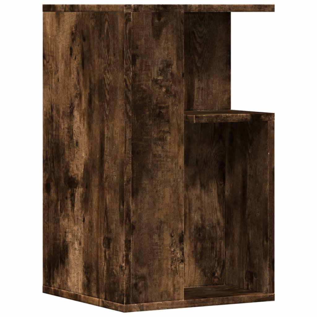 Side Table, Smoked Oak, 35x35x60 Cm