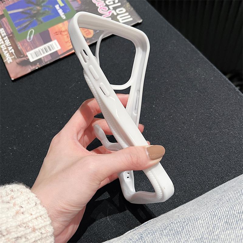 Überzug 3D Schlangenform Mode Hohl Hülle für iPhone 16 Pro Max 15 Pro 14 Plus 13 12 11 Stoßfeste weiche Silikon-Telefonabdeckung