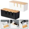 ABS Cable Box Cable Management Box Easy Access Slots Minimalist Aesthetic Removable Components For Electronics