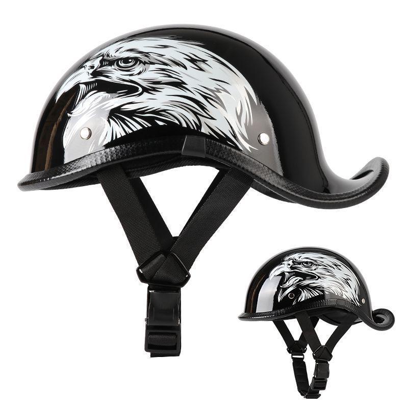 G3F Retro Japanischer Aufgebogener Heckhelm: Herren- & Damen-Cruiser-Helm für Radfahrer