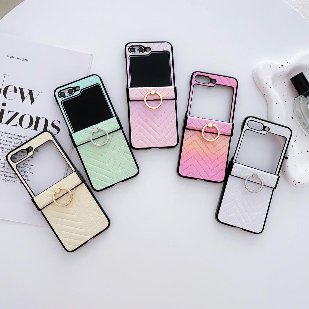 Suitable for Samsung Z Flip5 mobile phone case P50 Pocket diamond braided ring anti-drop case n2 flip