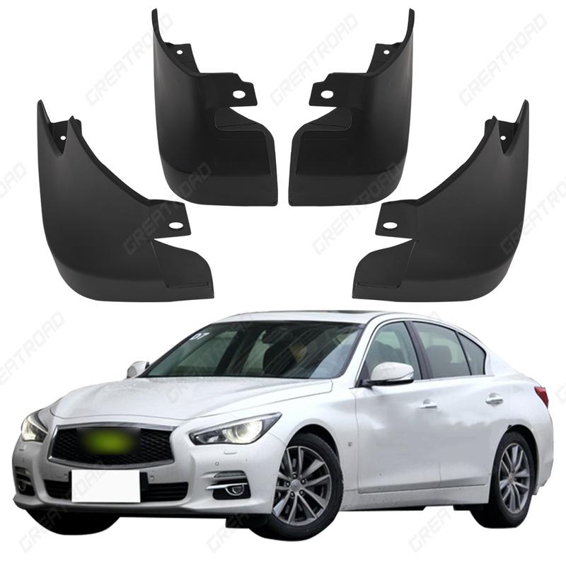 Durable ABS Mud Flaps For Infiniti Q50 Q50S 2013- 2015 2016 2017 2018 Splash Guards Mudguards Fender car Accessories