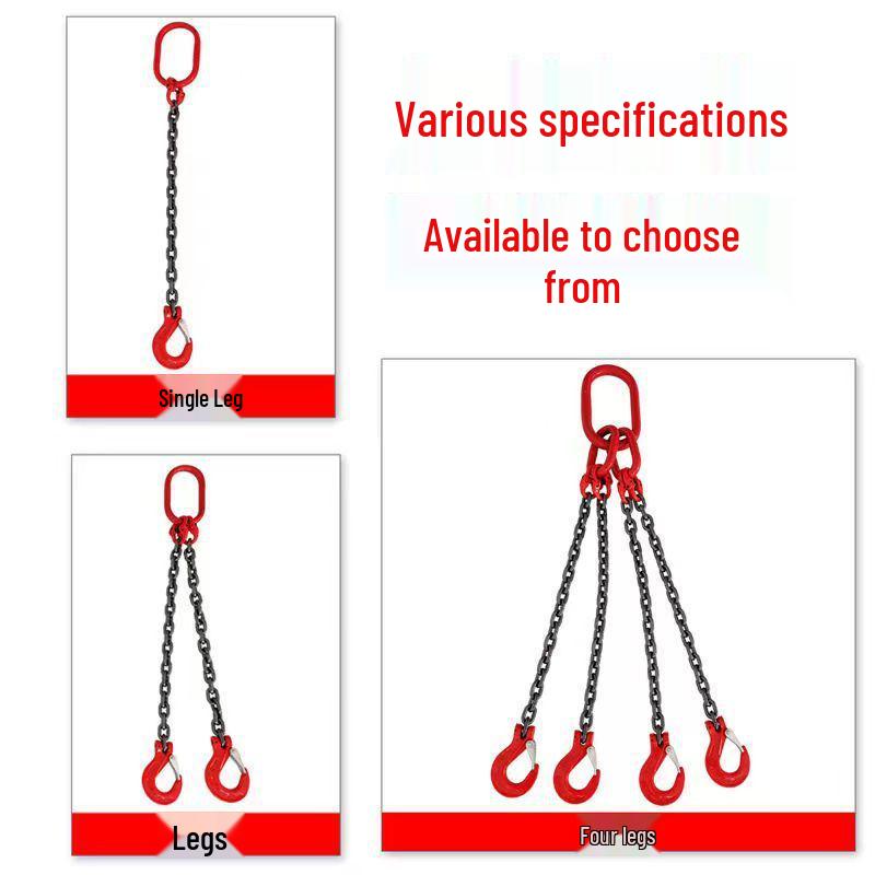 Double & Four Hook G80 Manganese Steel Lifting Chain Sling for Crane Hoist
