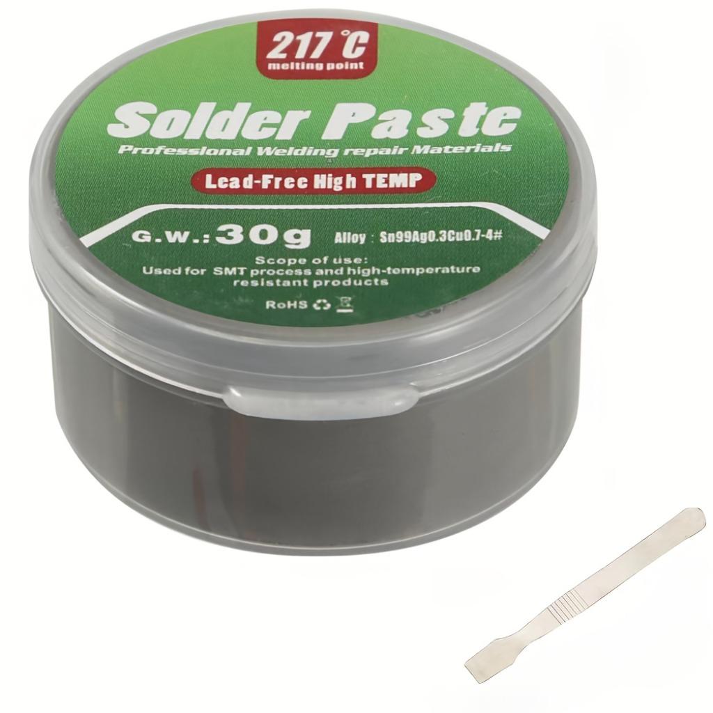 High-temperature Solder Paste 217°C (Sn99%Ag0.3%Cu0.7%), Electronic Solder Paste, Used for IC/PCB/BGA/SMD/repair with Melting Point of 217°C, No-clean