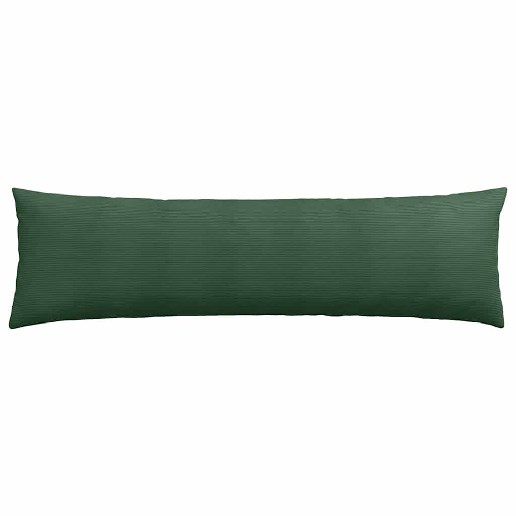 Sofa Cushions 2 Pieces Dark Green 145 X 40 Cm Cord Fabric