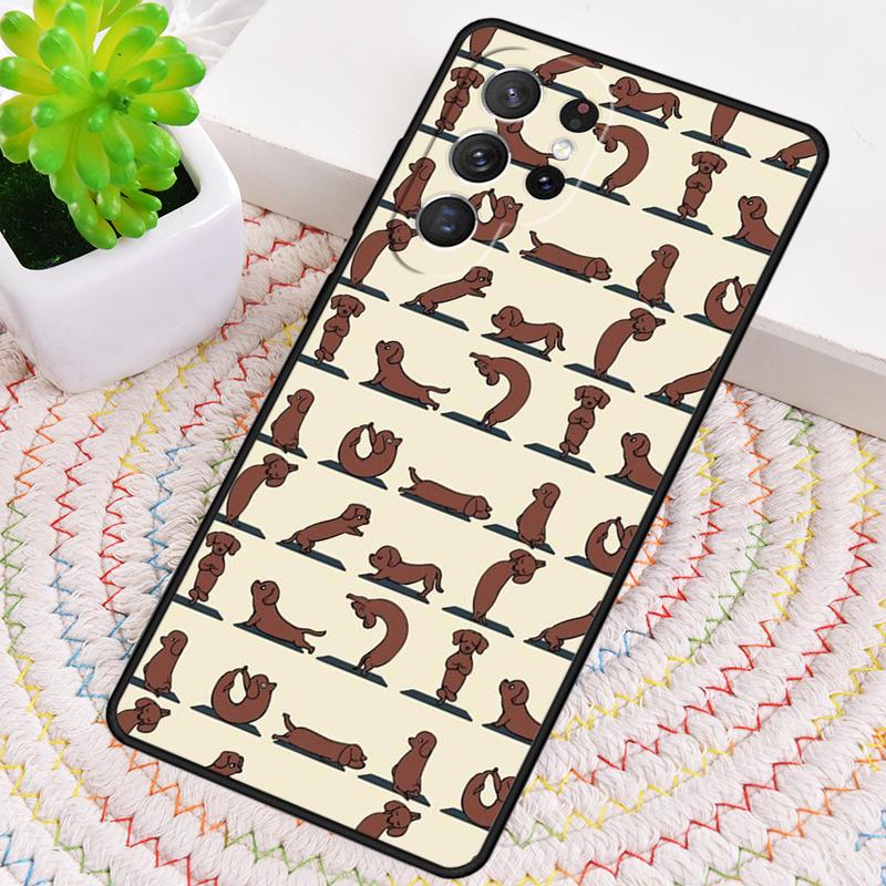 Cute Dachshund Dog Phone Case for Samsung Galaxy Note 10 Pro S26 Ultra S23 S24 FE S25 S21 S22 PLUS Shockproof Cove