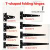 1PCS Black Coated Door Hinges w/Screws, Rustproof Cabinet Hinges for Wardrobe Furniture Door (Easy Adjust)