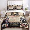 3pcs My Only Love Jack and Sally Printed Bedding Set, Soft and Comfortable Quilt Cover for Bedroom, Guest Room F067