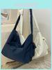 Nylon Tote Bag With Zipper Closure And Internal Pockets For Daily Use
