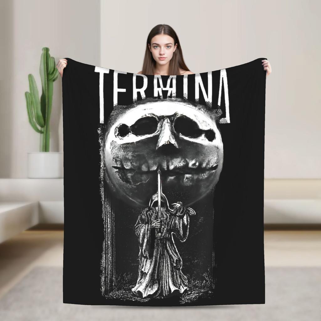 Fear and Hunger Termina Kaiser The Yellow King Fashion Blankets Classic Horror Game Flannel Novelty Warm Throw Fashion Blanket Bed Sofa Couc