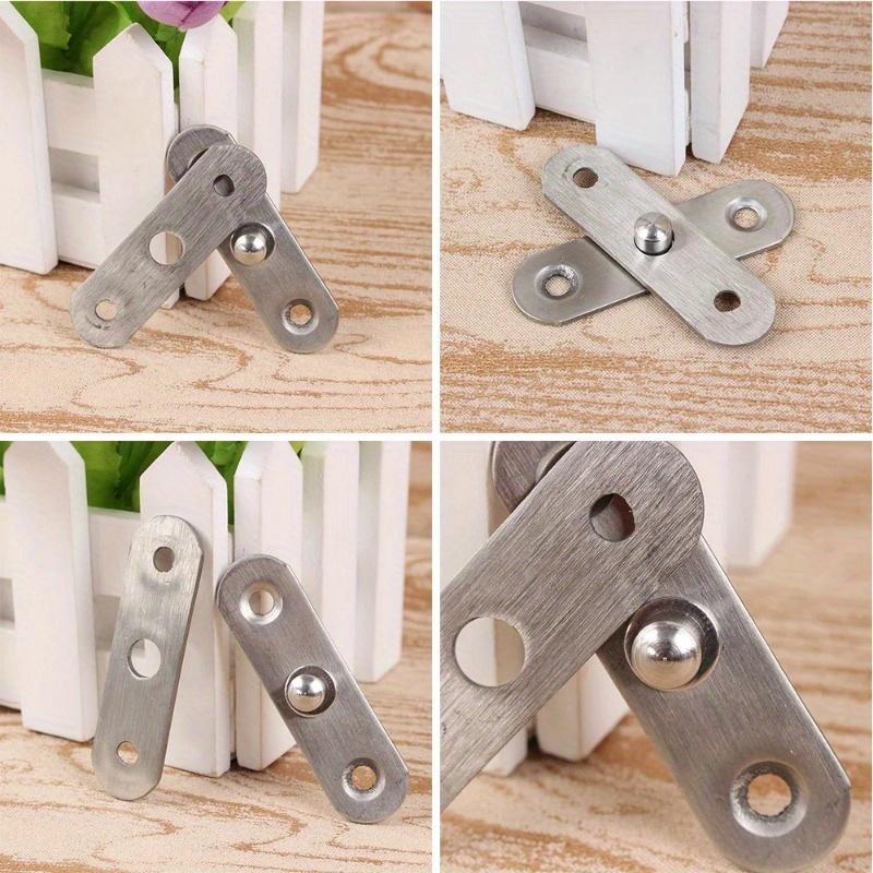 2set 360 Degree Hidden Hinges For Doors Stainless Steel Upper Lower Hinge Door Pivot Hinge Hardware Tool Furniture Fittings Loop
