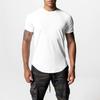 Summer Men T-shirt Round Neck Solid Color Mesh Short Sleeve Quick Dry Loose Elastic Pullover Casual Daily Wear Fitness Sport Top