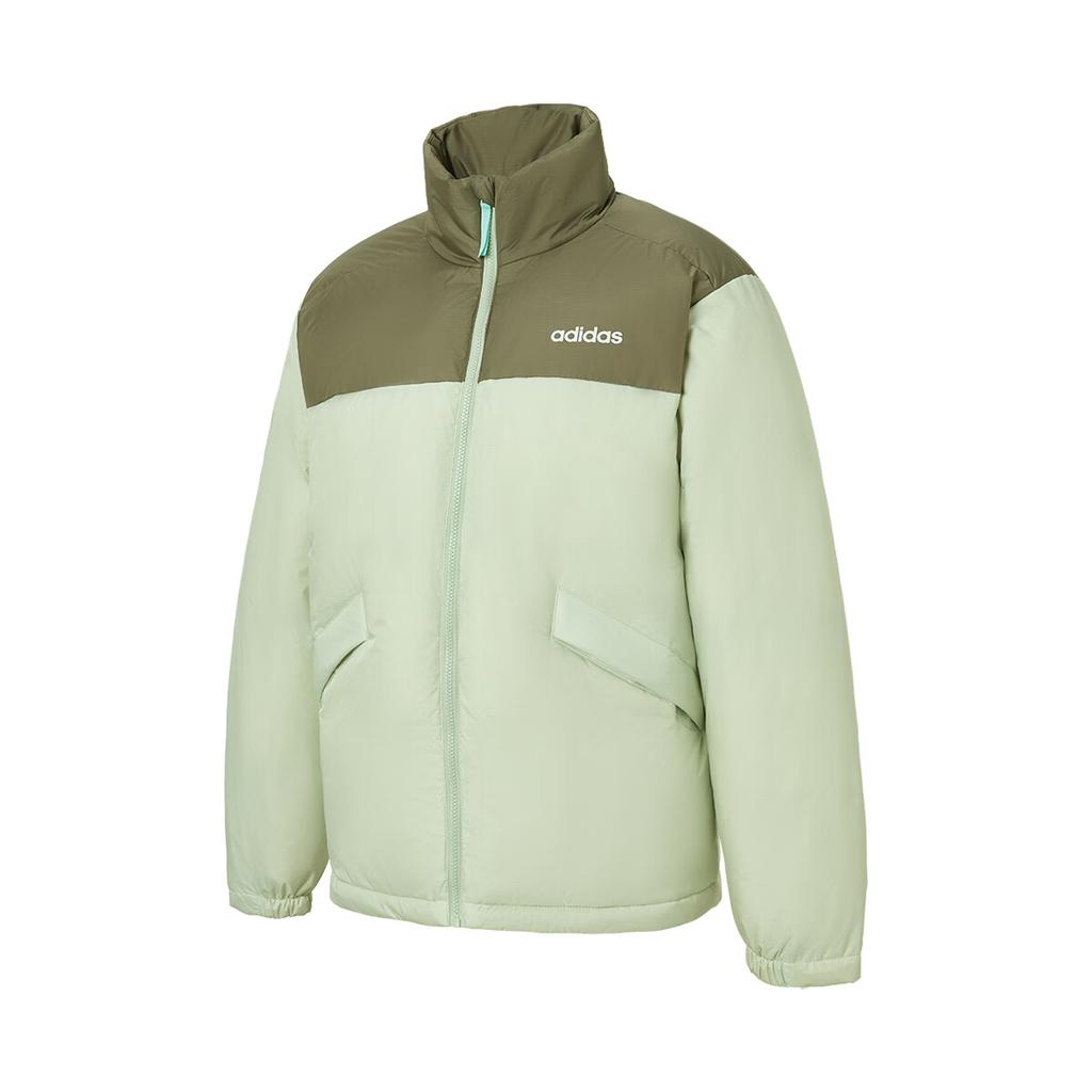 Adidas Outdoor Training Warm Windproof Fashion Stand Collar Down Jacket Unisex Jacket Light-Blue JL8259