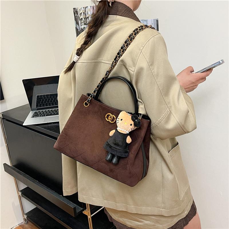2025 Women's Large Capacity Frosted Chain Shoulder Crossbody Bag