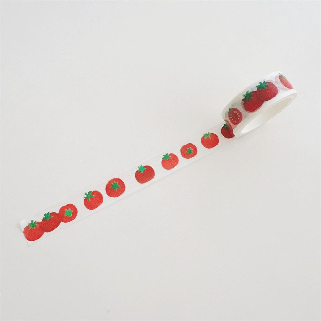 5m Washi Tape Ins Style Cartoon Elephant Tomato Decorative Paper Tape Removable for Journaling Scrapbooking DIY Craft