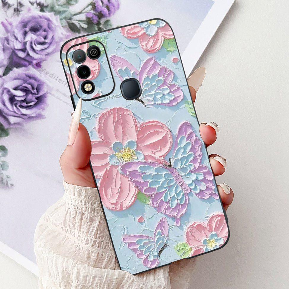 For Infinix Hot 10 X682C 10s X689B 10play X688C Back Cover For Infinix Hot 10 Play Case Shockproof Fashion Cute Cartoon Silicone