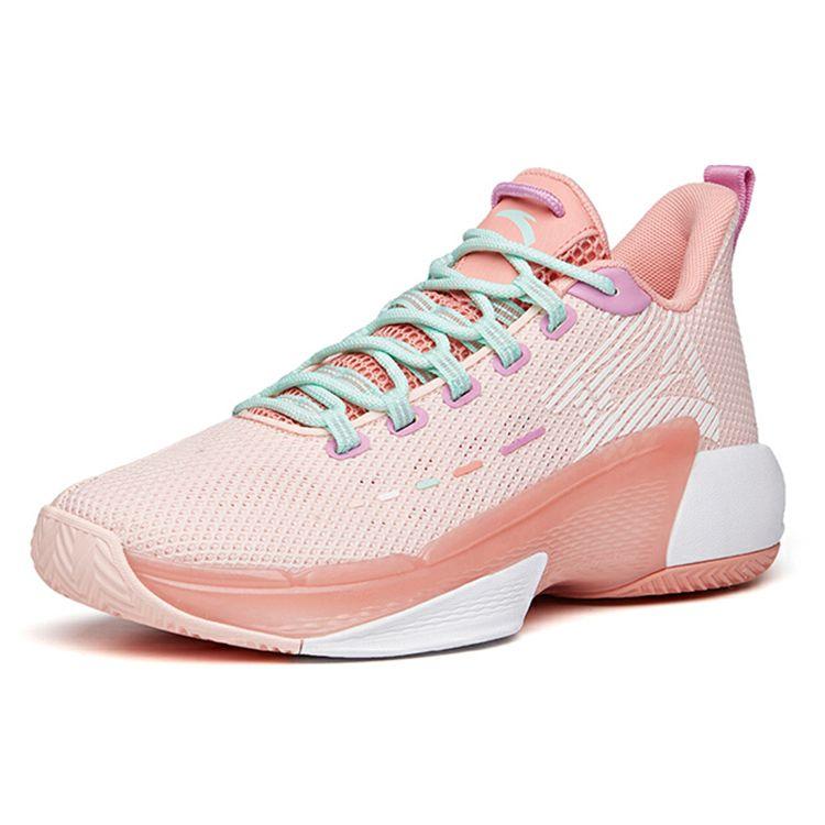 Anta Attack 3 Shock Absorption Non-Slip Wear-Resistant Low-Top Basketball Shoes Men Sneakers Pink 112131609-3