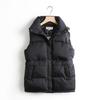Women's Fall and Winter Outside The Short Section of Thickened Cotton Vest Loose Stand-up Collar Jacket