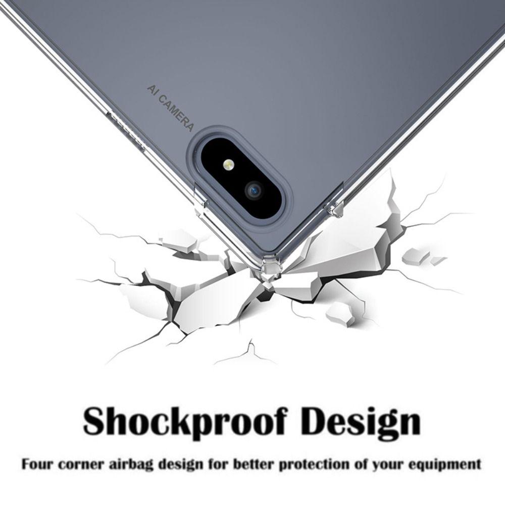 New TPU Tablet Case Transparent Shockproof Back Cover with Pen Slot Ultra-thin Protective Shell for Bigme B7 Pro/Bigme B7 7inch