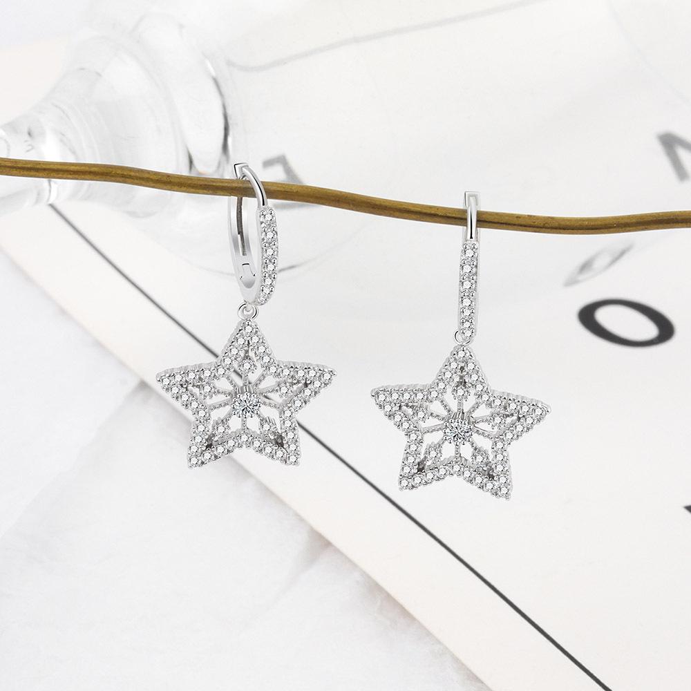 Lindon Copper Alloy Zirkon Náušnice Visací náušnice pro ženy Dárky na svatbu