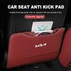 Leather Car Seat Back Anti Kick Pad Storage Cushion Accessories For KIA Cerato Soul Venga Forte Spectra Sedona Niro Cadenza Gbfu50