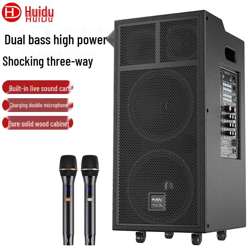 HuiDu DM-88 Portable Dual 8-inch PA Speaker